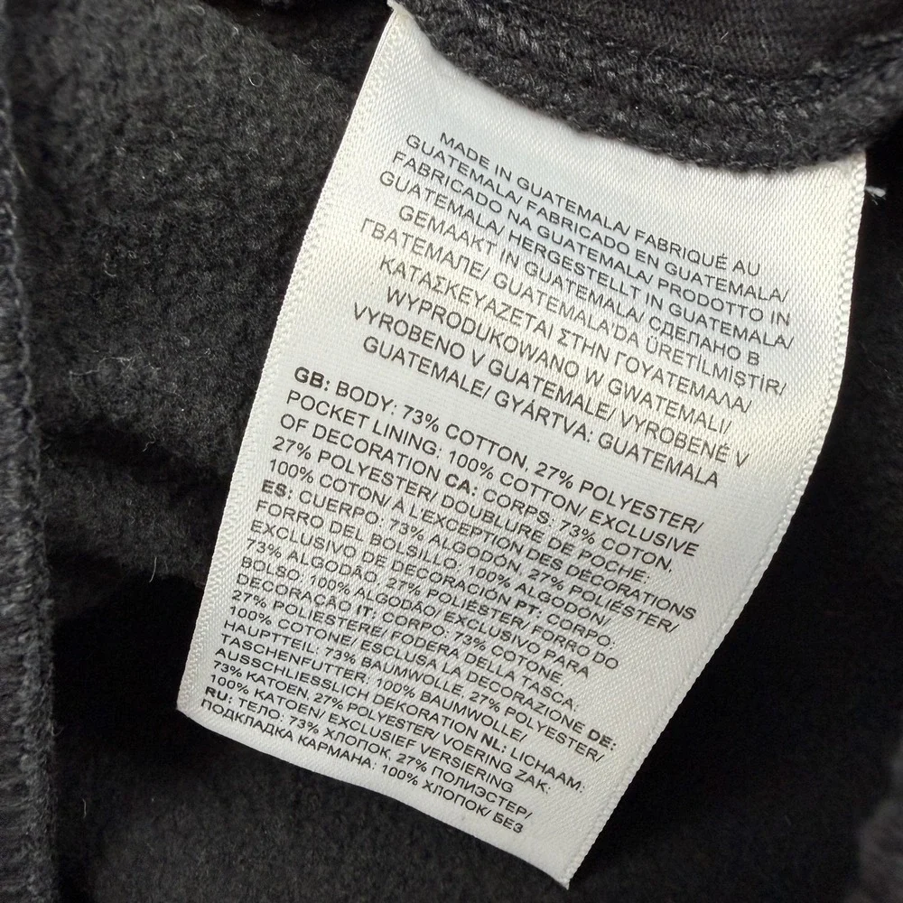 The North Face Sweat Shorts Mens Medium Black 6 Inseam Fleece Drawstring Pockets
